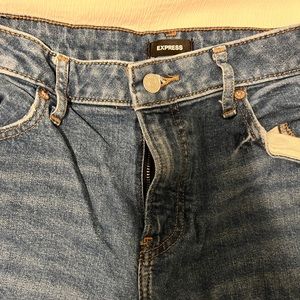 Express Boyfriend Jeans with rips